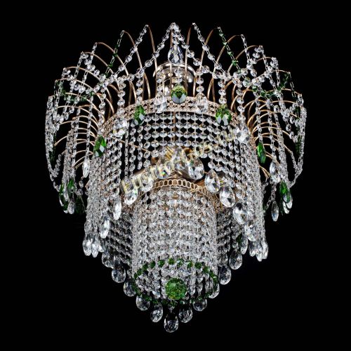 Люстра Агата Венеция №4 зеленая в Кирове Гусь Хрустальный