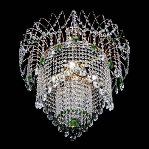 Люстра Агата Венеция №4 зеленая в Кирове Гусь Хрустальный