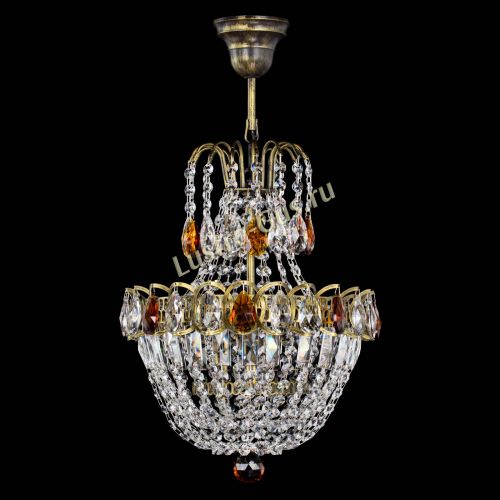 Люстра Астра №1 с подвесом под бронзу Чайная в Кирове Гусь Хрустальный