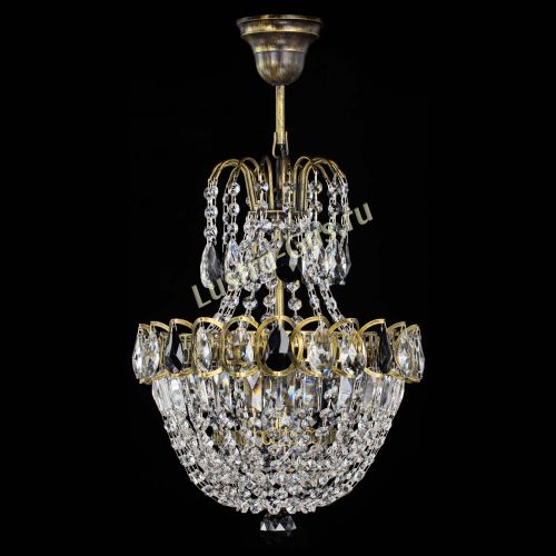 Люстра Астра №1 с подвесом под бронзу Черная в Кирове Гусь Хрустальный