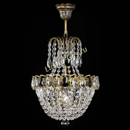 Люстра Астра №1 с подвесом под бронзу Черная в Кирове Гусь Хрустальный