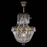 Люстра Астра №1 с подвесом под бронзу Фиолетоавя в Кирове