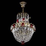 Люстра Астра №1 с подвесом под бронзу Красная в Кирове