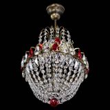 Люстра Астра №1 с подвесом под бронзу Красная в Кирове