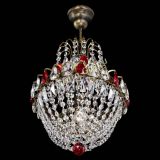 Люстра Астра №1 с подвесом под бронзу Красная в Кирове