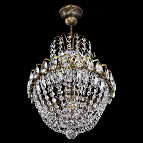 Люстра Астра №1 с подвесом под бронзу в Кирове Гусь Хрустальный