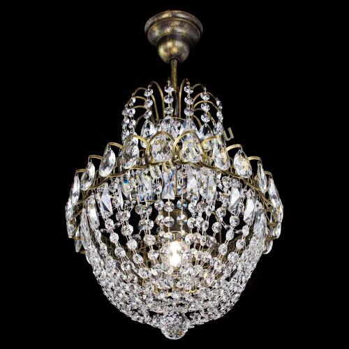 Люстра Астра №1 с подвесом под бронзу в Кирове Гусь Хрустальный