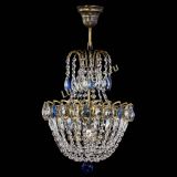 Люстра Астра №1 с подвесом под бронзу Синяя в Кирове