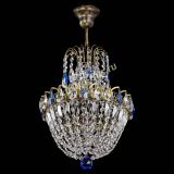 Люстра Астра №1 с подвесом под бронзу Синяя в Кирове