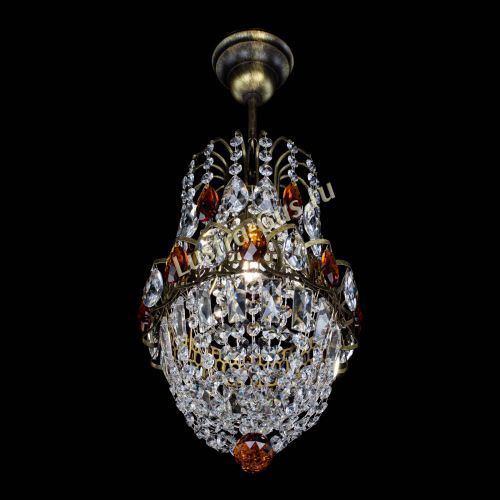 Люстра Астра №1 узкая чайная под бронзу в Кирове Гусь Хрустальный