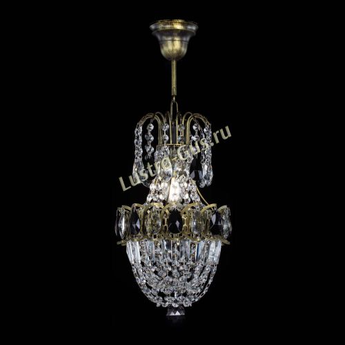 Люстра Астра №1 узкая черная под бронзу в Кирове Гусь Хрустальный