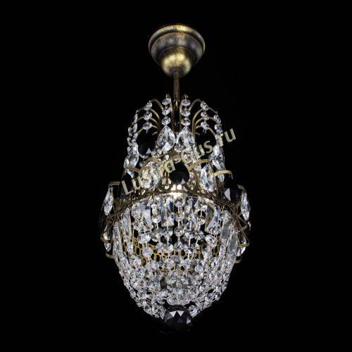 Люстра Астра №1 узкая черная под бронзу в Кирове Гусь Хрустальный