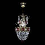 Люстра Астра №1 узкая красная под бронзу в Кирове