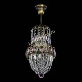 Люстра Астра №1 узкая розовая под бронзу в Кирове