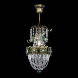 Люстра Астра №1 узкая зеленая под бронзу в Кирове