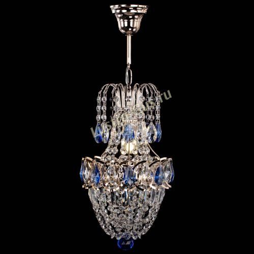 Люстра Астра №1 узкая синяя в Кирове Гусь Хрустальный