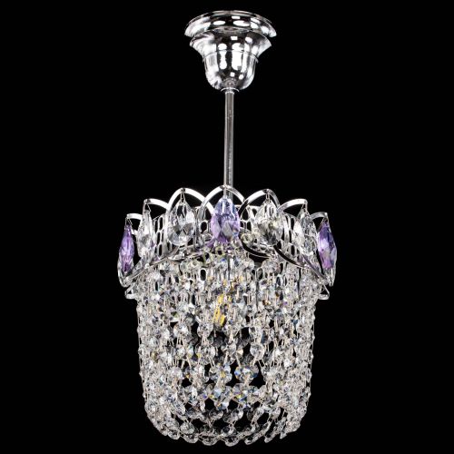Люстра Астра ажур №1 фиолетовая в Кирове Гусь Хрустальный