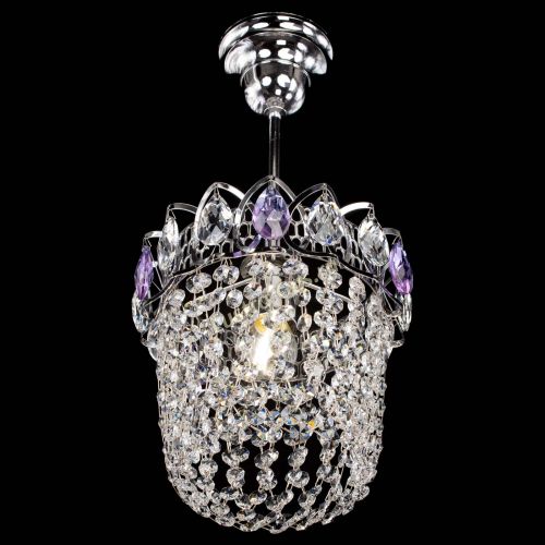Люстра Астра ажур №1 фиолетовая в Кирове Гусь Хрустальный