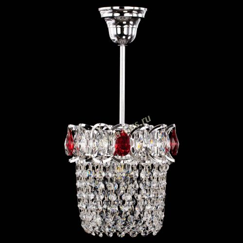 Люстра Астра ажур №1 красная в Кирове Гусь Хрустальный