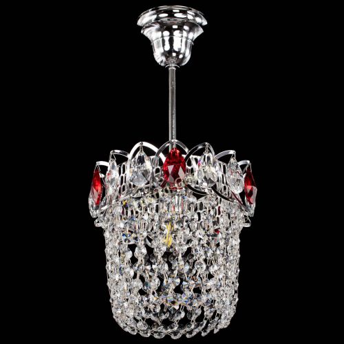 Люстра Астра ажур №1 красная в Кирове Гусь Хрустальный
