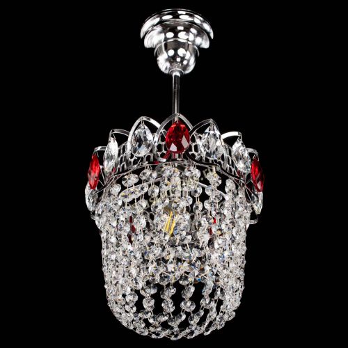 Люстра Астра ажур №1 красная в Кирове Гусь Хрустальный