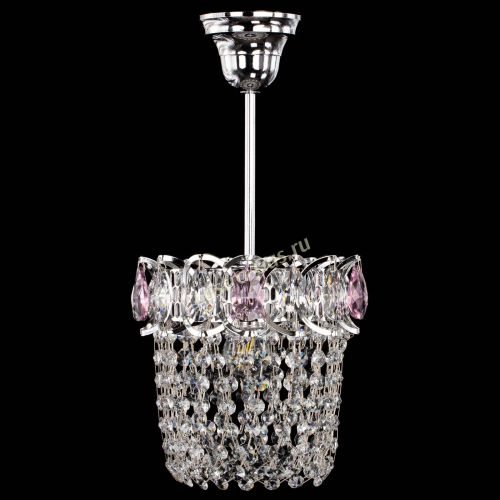 Люстра Астра ажур №1 розовая в Кирове Гусь Хрустальный