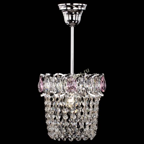 Люстра Астра ажур №1 розовая в Кирове Гусь Хрустальный