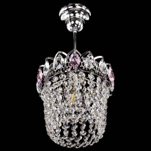 Люстра Астра ажур №1 розовая в Кирове Гусь Хрустальный