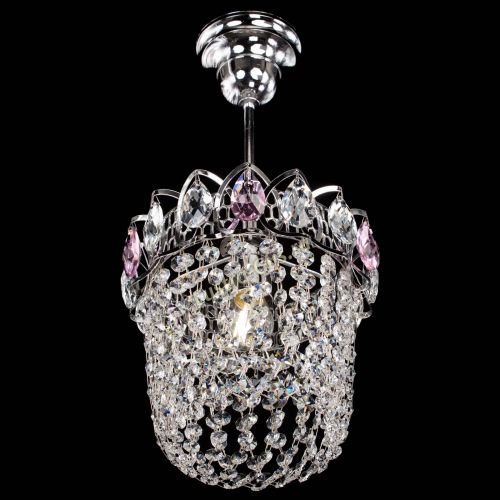 Люстра Астра ажур №1 розовая в Кирове Гусь Хрустальный