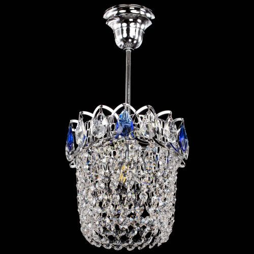 Люстра Астра ажур №1 синяя в Кирове Гусь Хрустальный