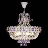 Люстра Астра Белая с подвесом фиолетовая в Кирове