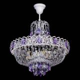 Люстра Астра Белая с подвесом фиолетовая в Кирове