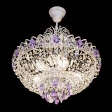 Люстра Астра Белая с подвесом фиолетовая в Кирове