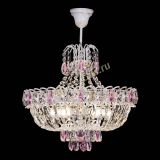 Люстра Астра Белая с подвесом розовая в Кирове