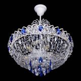 Люстра Астра Белая с подвесом синяя в Кирове