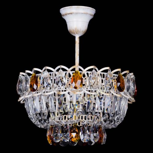 Люстра Астра Бутон №1 Чайная - белая с подвесом в Кирове Гусь Хрустальный