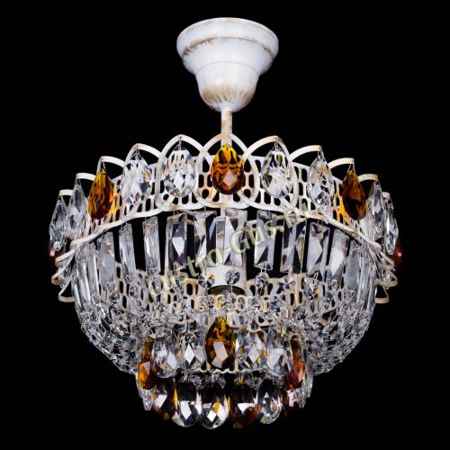 Люстра Астра Бутон №1 Чайная - белая с подвесом в Кирове Гусь Хрустальный