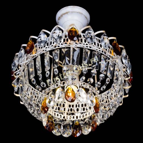 Люстра Астра Бутон №1 Чайная - белая с подвесом в Кирове Гусь Хрустальный