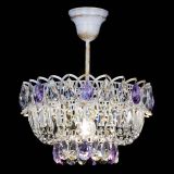 Люстра Астра Бутон №1 Фиолетовая - белая с подвесом в Кирове