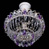 Люстра Астра Бутон №1 Фиолетовая - белая с подвесом в Кирове