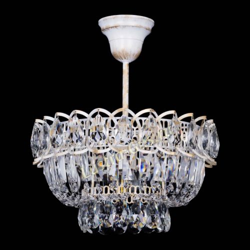 Люстра Астра Бутон №1 белая с подвесом  в Кирове Гусь Хрустальный