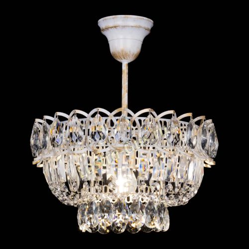 Люстра Астра Бутон №1 белая с подвесом  в Кирове Гусь Хрустальный