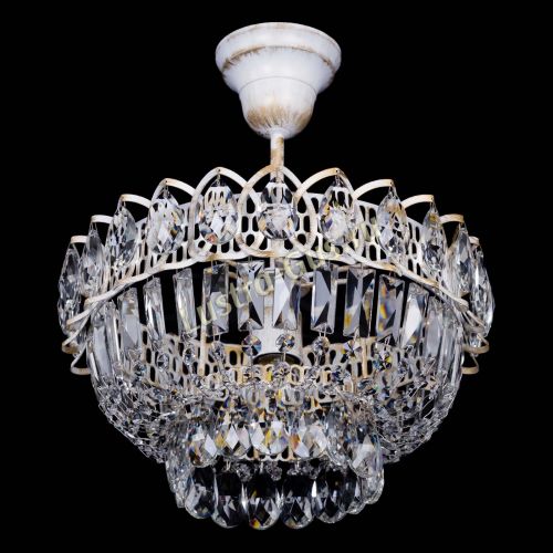 Люстра Астра Бутон №1 белая с подвесом  в Кирове Гусь Хрустальный