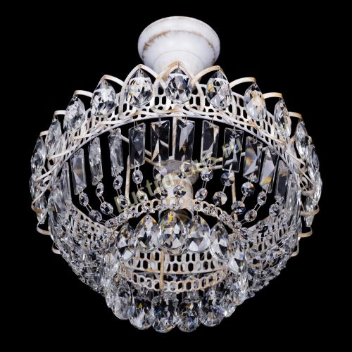 Люстра Астра Бутон №1 белая с подвесом  в Кирове Гусь Хрустальный