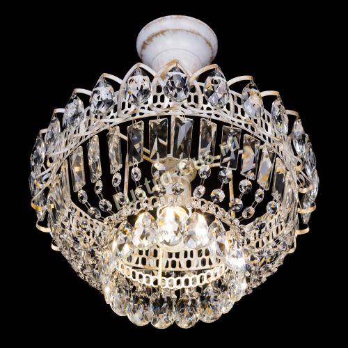 Люстра Астра Бутон №1 белая с подвесом  в Кирове Гусь Хрустальный