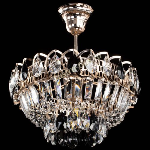 Люстра Астра Бутон №1 с подвесом Черная в Кирове Гусь Хрустальный