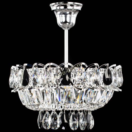 Люстра Астра Бутон №1 с подвесом Черная в Кирове Гусь Хрустальный