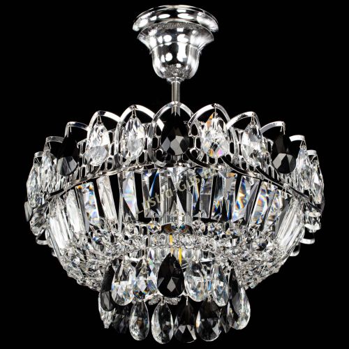 Люстра Астра Бутон №1 с подвесом Черная в Кирове Гусь Хрустальный