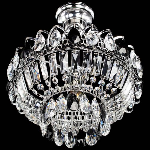 Люстра Астра Бутон №1 с подвесом Черная в Кирове Гусь Хрустальный