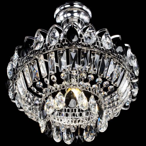 Люстра Астра Бутон №1 с подвесом Черная в Кирове Гусь Хрустальный